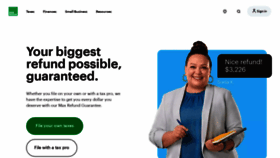 What Hrblock.com website looked like in 2023 (1 year ago)