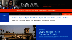 What Hrw.org website looked like in 2023 (1 year ago)