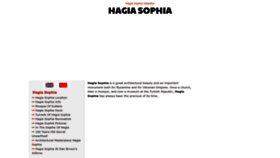 What Hagiasophia.com website looked like in 2023 (1 year ago)