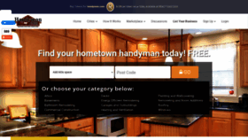 What Handyman.com website looked like in 2023 (1 year ago)