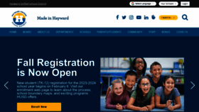What Husd.us website looked like in 2023 (1 year ago)