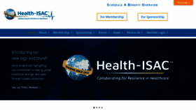 What H-isac.org website looked like in 2023 (1 year ago)