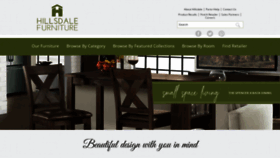 What Hillsdalefurniture.com website looked like in 2023 (1 year ago)