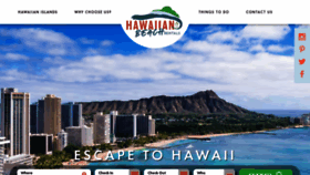 What Hawaiianbeachrentals.com website looked like in 2023 (1 year ago)