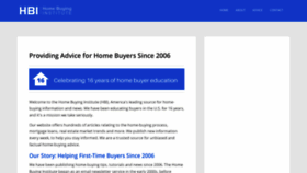 What Homebuyinginstitute.com website looked like in 2023 (1 year ago)