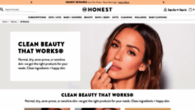 What Honestbeauty.com website looked like in 2023 (1 year ago)