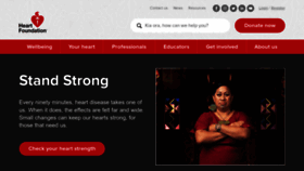 What Heartfoundation.org.nz website looked like in 2023 (1 year ago)