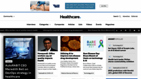 What Healthcareglobal.com website looked like in 2023 (1 year ago)