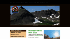 What Hardrock100.com website looked like in 2023 (1 year ago)
