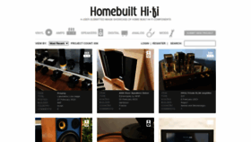 What Homebuilthifi.com website looked like in 2023 (1 year ago)