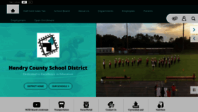What Hendry-schools.org website looked like in 2023 (1 year ago)