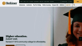 What Herkimer.edu website looked like in 2023 (1 year ago)