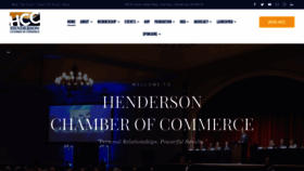 What Hendersonchamber.com website looked like in 2023 (1 year ago)