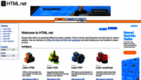 What Html.net website looked like in 2023 (1 year ago)