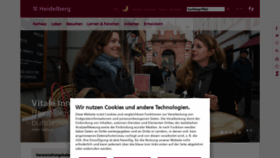 What Heidelberg.de website looked like in 2023 (1 year ago)