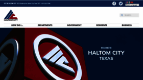 What Haltomcitytx.com website looked like in 2023 (1 year ago)