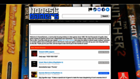 What Honestgamers.com website looked like in 2023 (1 year ago)