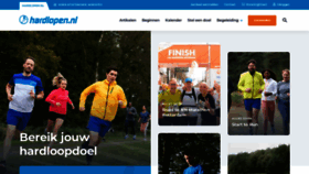 What Hardlopen.nl website looked like in 2023 (1 year ago)
