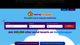 What Homeswapper.co.uk website looked like in 2023 (1 year ago)