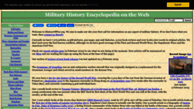 What Historyofwar.org website looked like in 2023 (1 year ago)