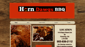 What Horndawgsbbqpickering.com website looked like in 2023 (1 year ago)