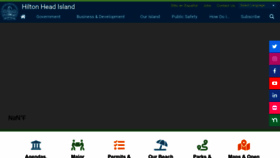 What Hiltonheadislandsc.gov website looked like in 2023 (1 year ago)