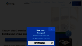 What Healthcodesdna.com website looked like in 2023 (1 year ago)