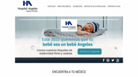 What Hospitalesangeles.com website looked like in 2023 (1 year ago)