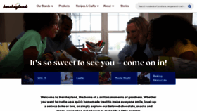 What Hersheys.com website looked like in 2023 (1 year ago)