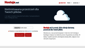 What Hostuje.net website looked like in 2023 (1 year ago)