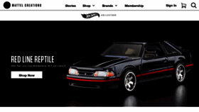 What Hotwheelscollectors.com website looked like in 2023 (1 year ago)