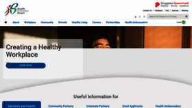 What Hpb.gov.sg website looked like in 2023 (1 year ago)