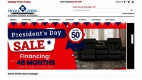What Homelivingfurniture.com website looked like in 2023 (1 year ago)