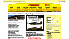 What Hannants.co.uk website looked like in 2023 (2 years ago)