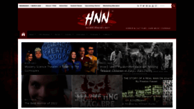 What Horrornews.net website looked like in 2023 (1 year ago)