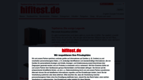 What Hifitest.de website looked like in 2023 (1 year ago)