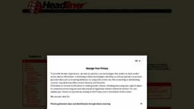 What Headliner.nl website looked like in 2023 (1 year ago)