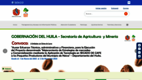 What Huila.gov.co website looked like in 2023 (1 year ago)