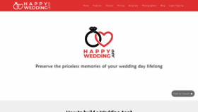 What Happywedding.app website looked like in 2023 (1 year ago)