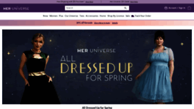 What Heruniverse.com website looked like in 2023 (1 year ago)