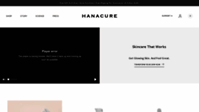 What Hanacure.com website looked like in 2023 (1 year ago)