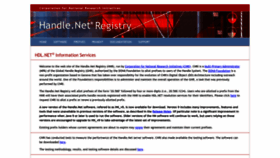 What Handle.net website looked like in 2023 (1 year ago)