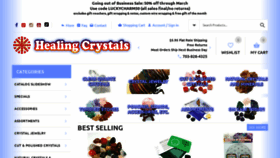 What Healingcrystals.com website looked like in 2023 (1 year ago)
