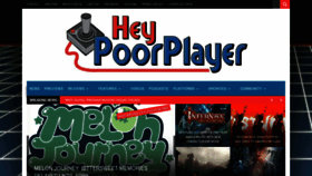 What Heypoorplayer.com website looked like in 2023 (1 year ago)
