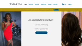 What Hairbyjnicole.com website looked like in 2023 (1 year ago)