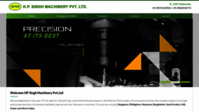 What Hpsmachines.com website looked like in 2023 (1 year ago)