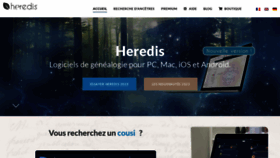 What Heredis.com website looked like in 2023 (1 year ago)