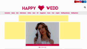 What Happywedd.com website looked like in 2023 (1 year ago)