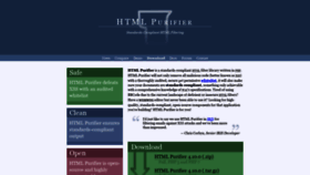 What Htmlpurifier.org website looked like in 2023 (2 years ago)
