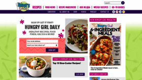What Hungry-girl.com website looked like in 2023 (1 year ago)